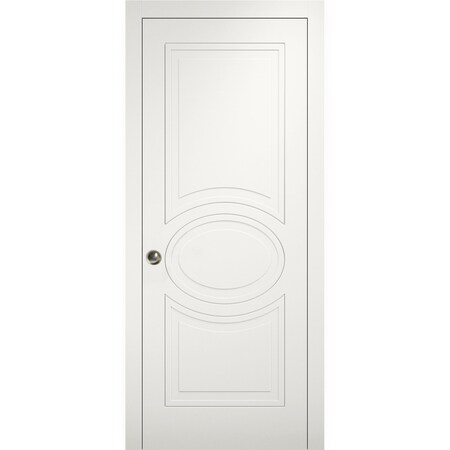 Vdomdoors Pocket Interior Door, 36" x 84", White MELA7001PD-WS-3684